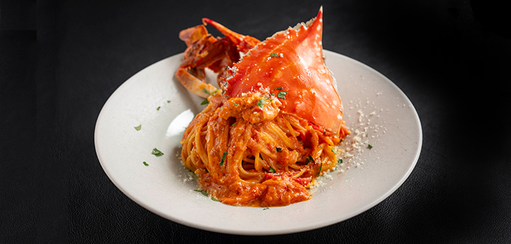 ワタリガニの旨みを纏った至福のパスタ